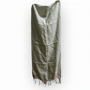 Soft green silk scarf